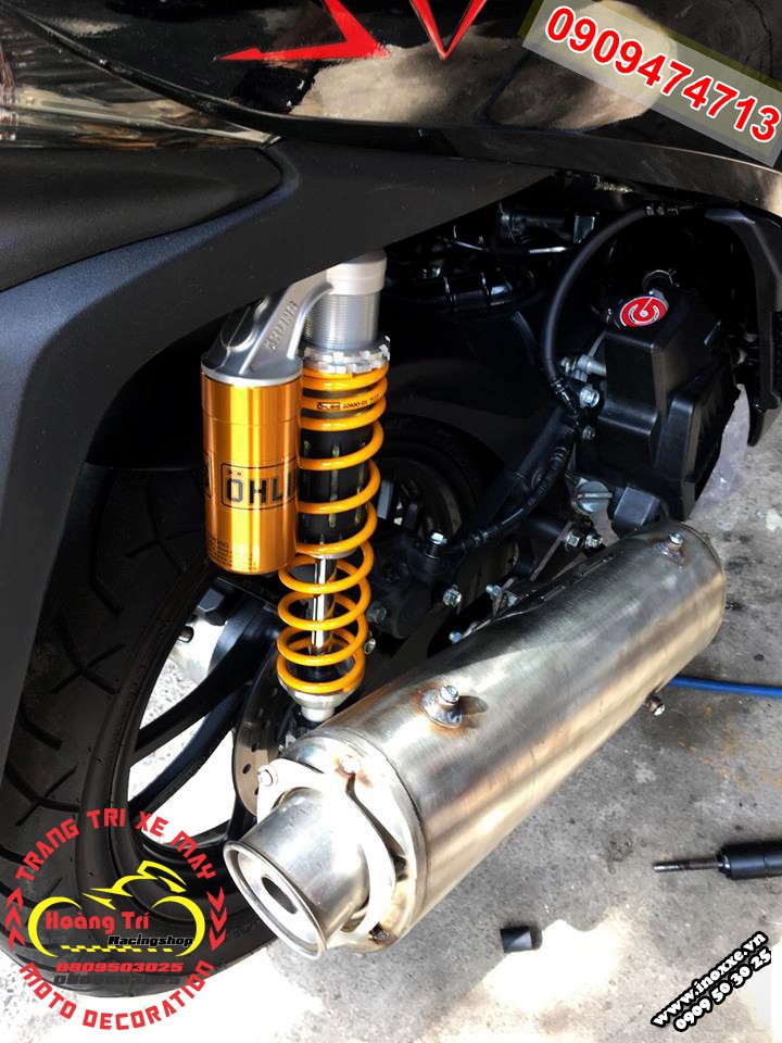 Phuộc bình dầu Ohlins chính hãng gắn SH VN 2012